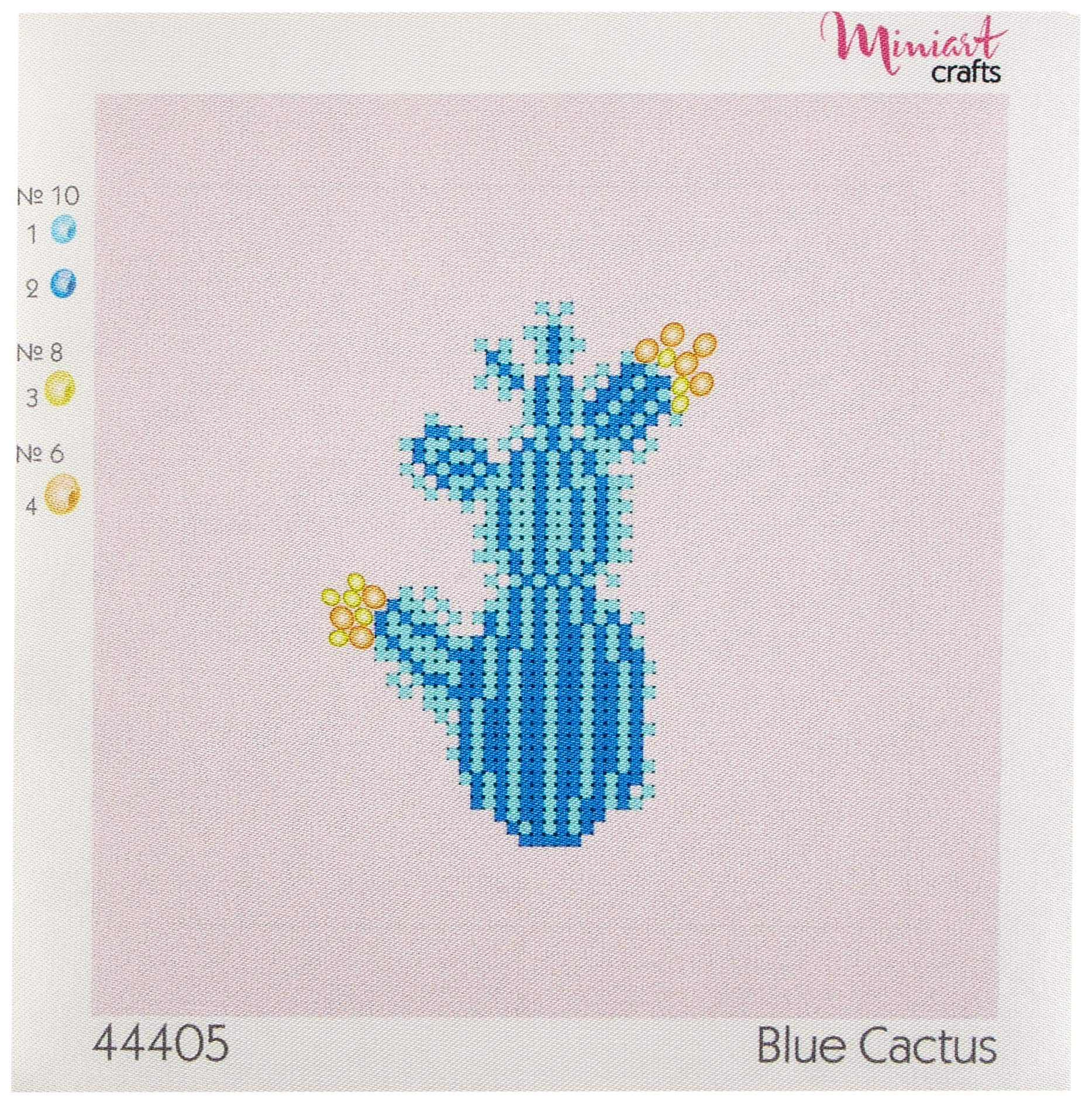 Miniart Crafts Easy Series - Blue Cactus Embroidery Set