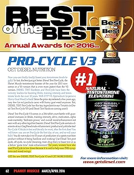 Amazon Com Get Diesel Testosterone Booster Estrogen Blocker Diesel Test Procycle V4 145 Tabs Strongest Legal Test Booster Available Health Personal Care