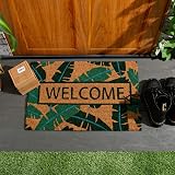 Nicola Spring Coir Door Mat 60 x 40cm Tree of Life Non Slip Backing view 5