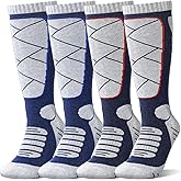 Merino Wool Ski Socks for Kids & Adults,Cold Weather for Ski,winter,Warm Over-The-Calf Socks, Winter activities.