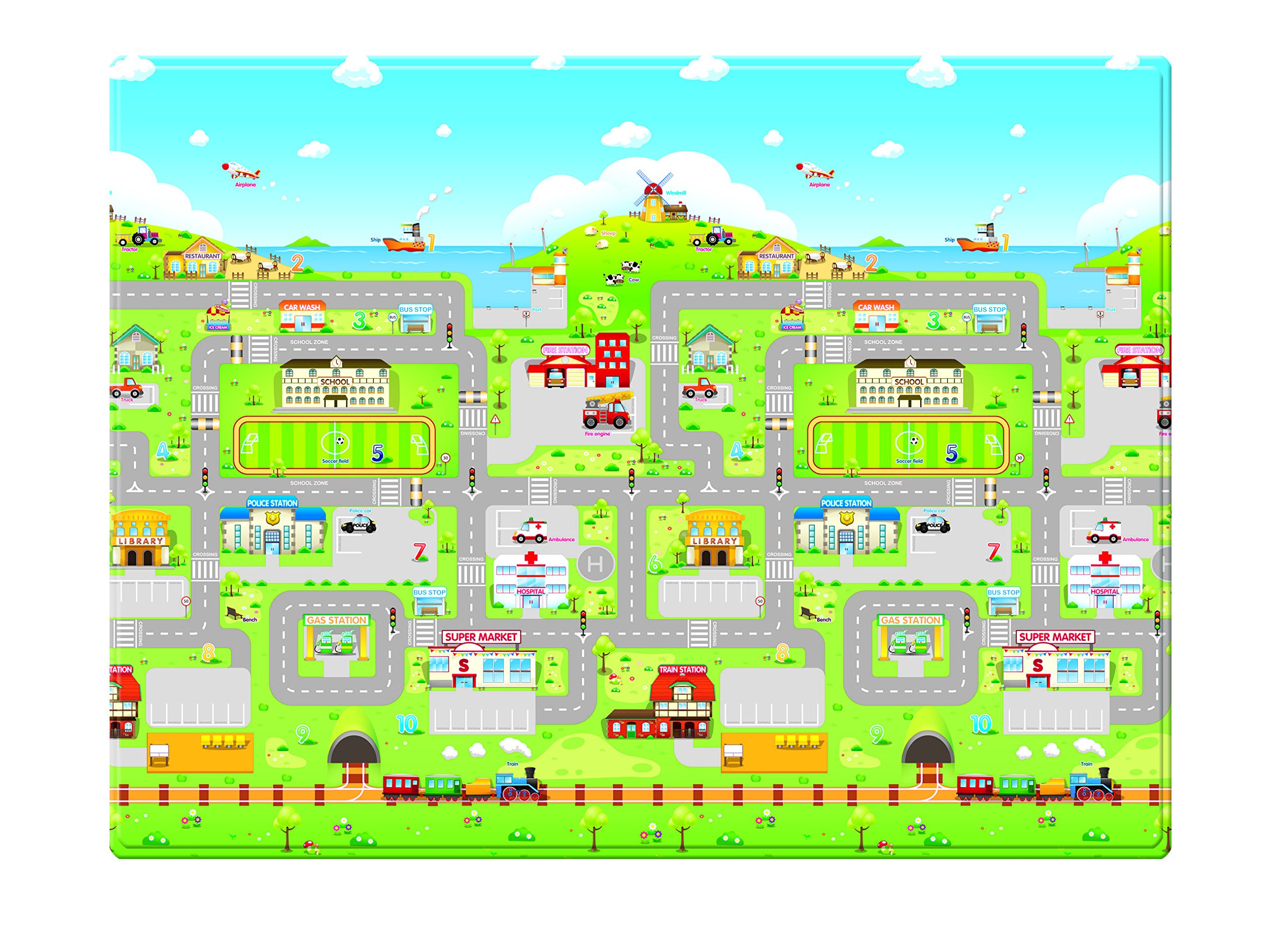 Bebe Dom Double Sided Soft Non Toxic Pv Playmat Multicolour Small Buy Online