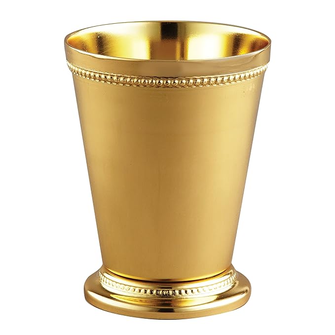 Elegance Mint Julep Cup, 12Ounce, Gold Finish Mint Julep