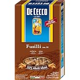 De Cecco Whole Wheat Pasta, Fusilli, 13.25 Ounce