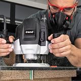 Trend T7EK 2100W Variable Speed Plunge Router 50mm Depth 240V Black view 7