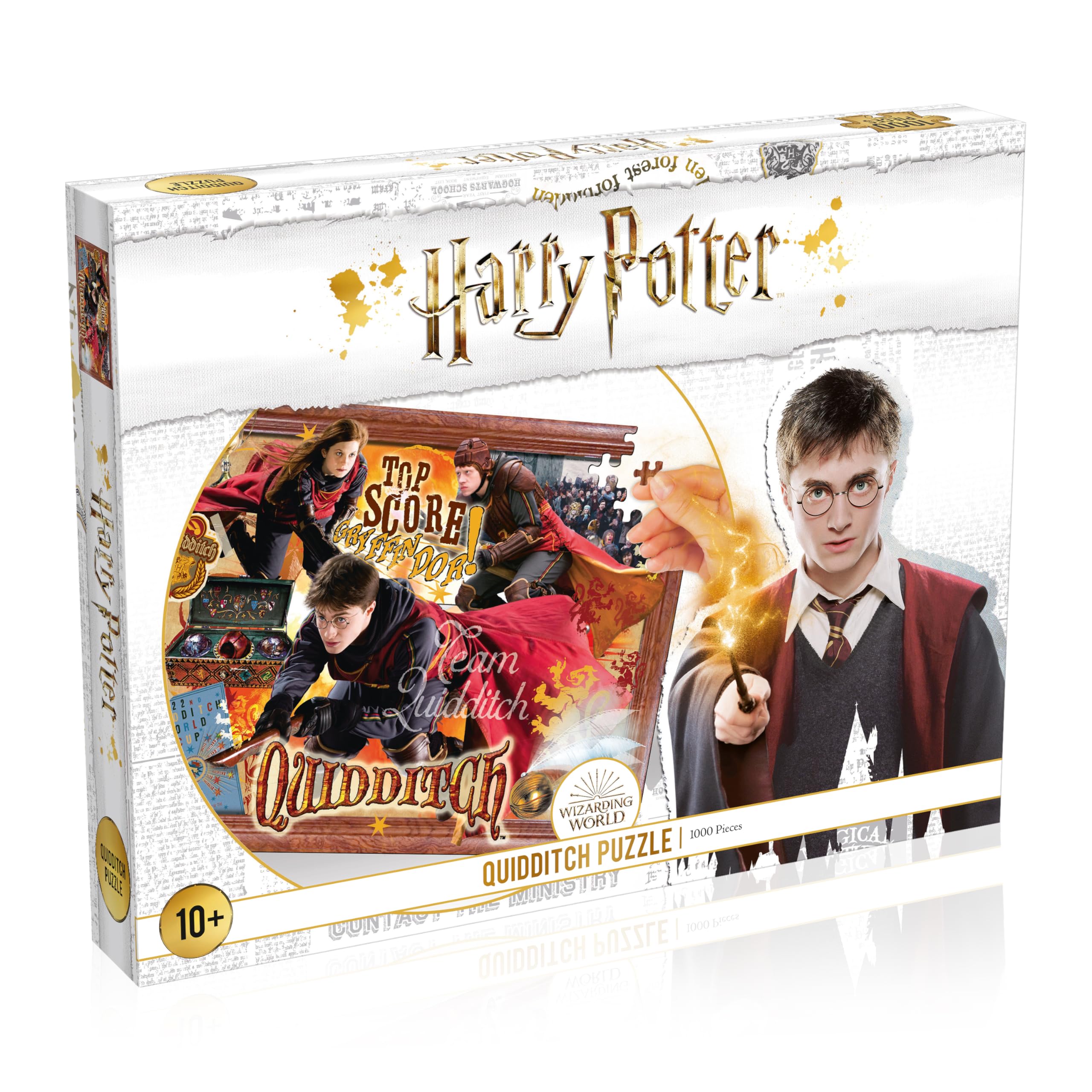 Winning Moves Harry Potter Quidditch 1000 Piece Jigsaw Puzzle Game, Piece together Quidditch Scenes, great gift for ages 10 plus