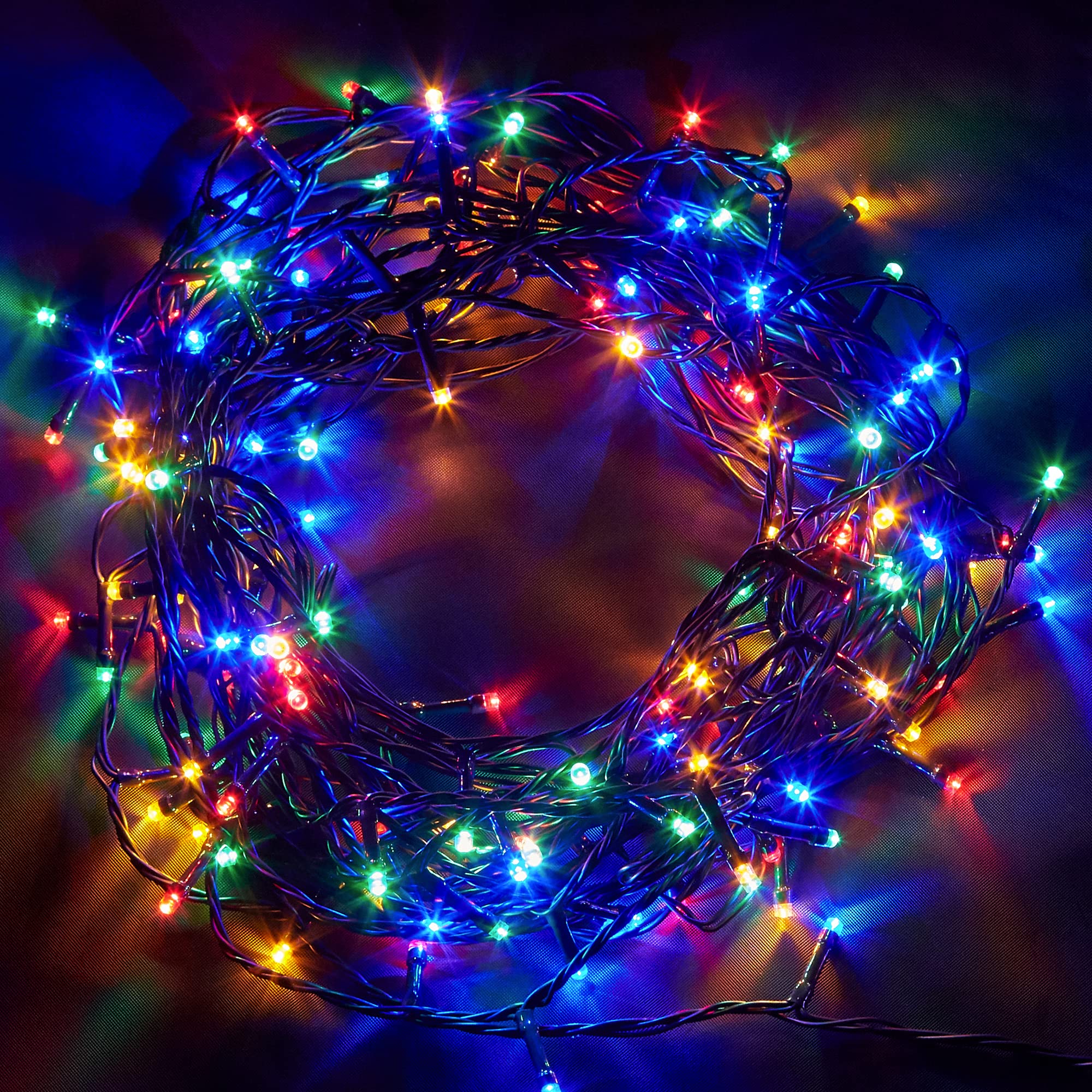 NETTA Christmas Tree Fairy Lights - 40M 400 LED Mains Powered, Waterproof Outdoor String Light, 8 Modes Plug in Lighting Outside Indoor & Outdoor Garden Xmas Decorations - Multicolour