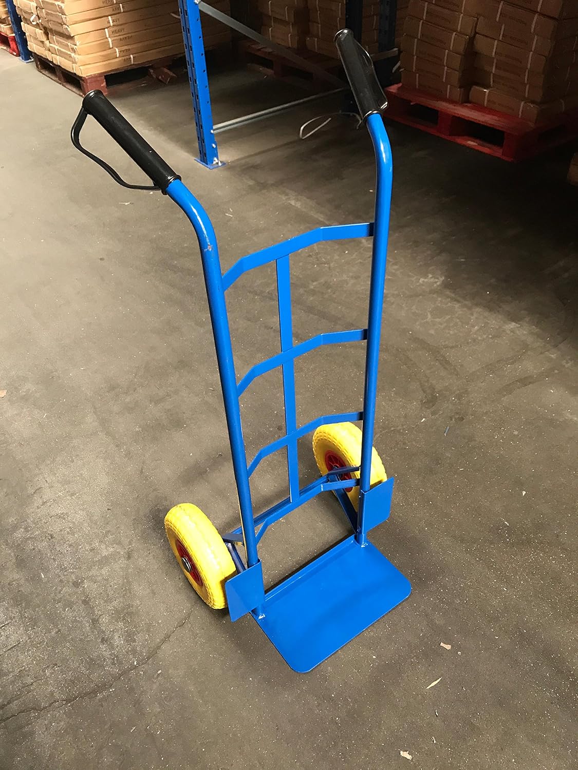 Steel Sack Truck with Anti Puncture Tyres and 325kg Load Capacity (Blue) - Image 4