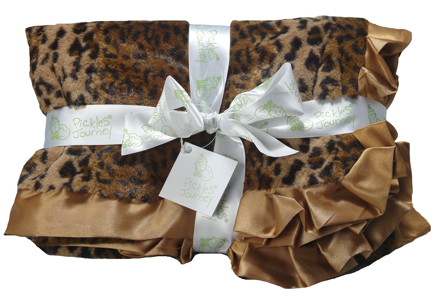 Pickles 30X40" Journey Fleece Baby Blanket, Cheetah Baby