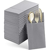 Gray Dinner Napkin Refill Pack