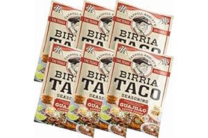 Carroll Shelby's Original Texas Brand Authentic Birria Taco Seasoning – Savory and Spicy Flavors for Tacos and Meats (Pack of 6)