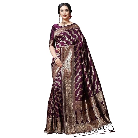 Anand Sarees Silk with Blouse Piece Saree