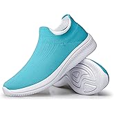 vibdiv Pull-on Shoes Women Sock Sneakers Walking Jogging Yoga Casual Lightweight Indoor Outdoor