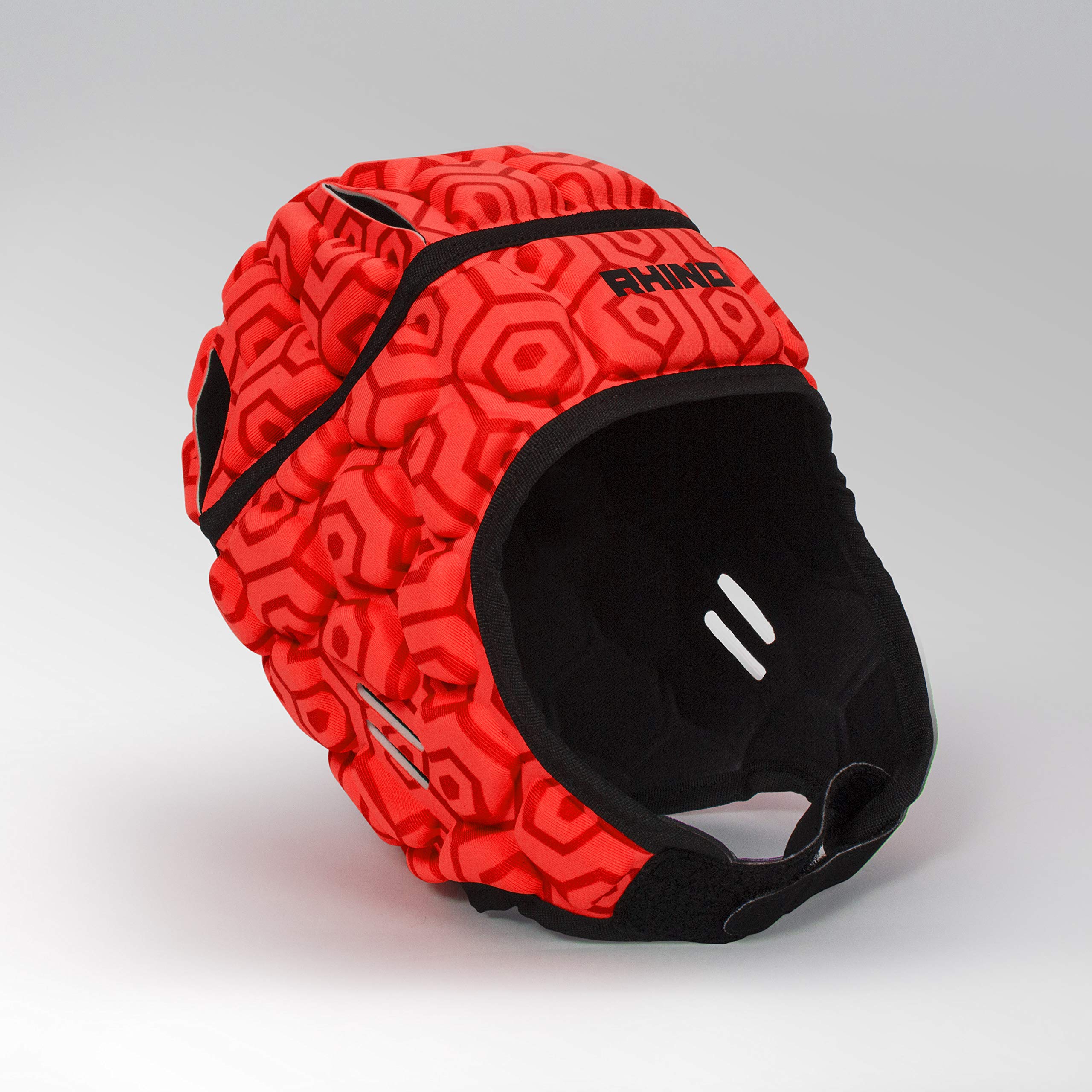 Rhino Pro Rugby Headguard, Fire Orange, Small Youth