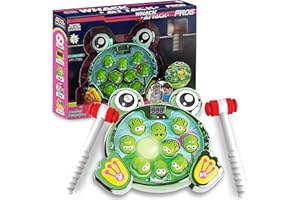 THIN AIR BRANDS Whack Attack Frog – The Light and Sound Whack A Mole Game - Interactive Educational Toys for Toddlers & Kids, Pounding Toy for 3 4 5 6 7 8+ Year Old Boys/Girls, with Multi-Player Mode