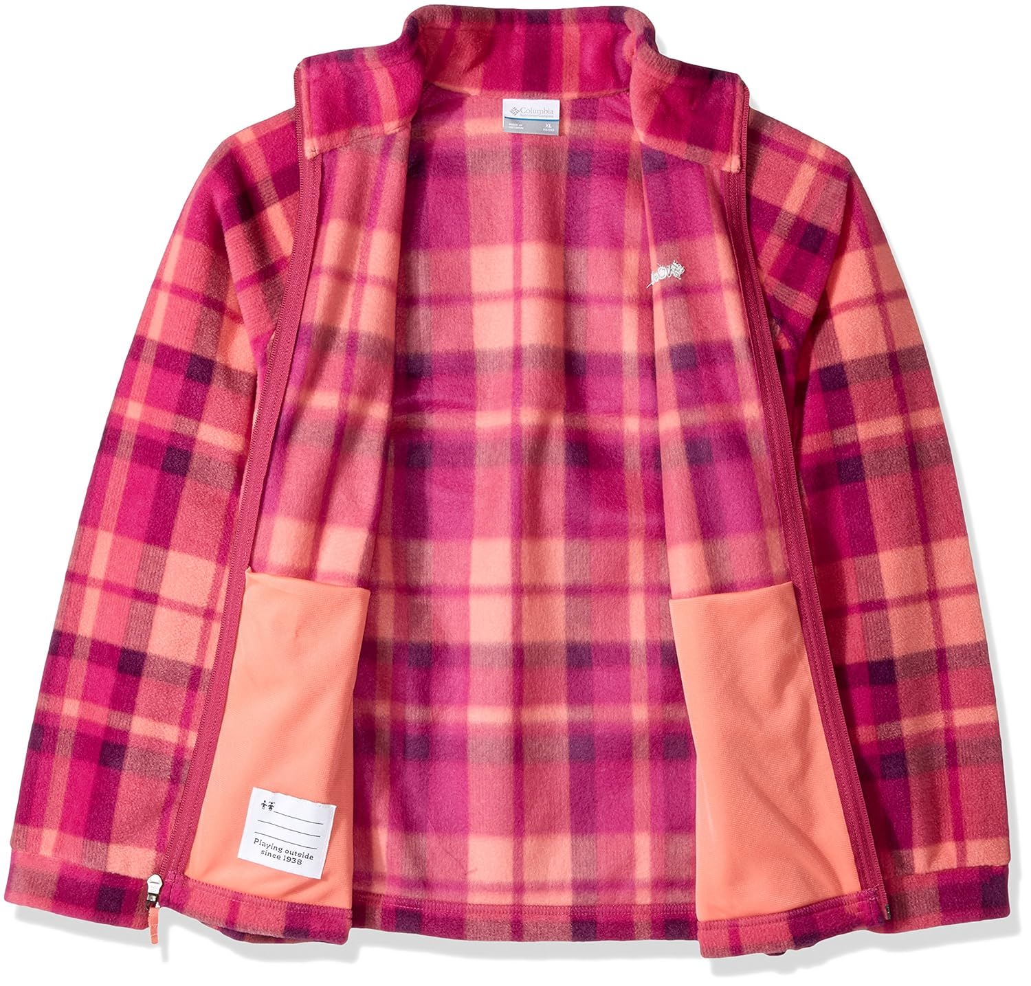 columbia benton springs fleece jacket plaid