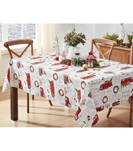 Newbridge Nappe Rustique En Vinyle Avec Dos En Flanelle, Imprimé Gland D'automne Et Feuilles D'automne Pour Cuisine, Salle à Manger, Table En Vinyle