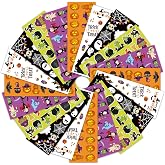 LINAYE Halloween Stickers for Kids 80 Sheets 1360Pcs Stickers Bulk | Cute Waterproof Halloween Party Favors Gifts for Classroom Non-Candy Treat Goodie Stuffers for Girls Boys