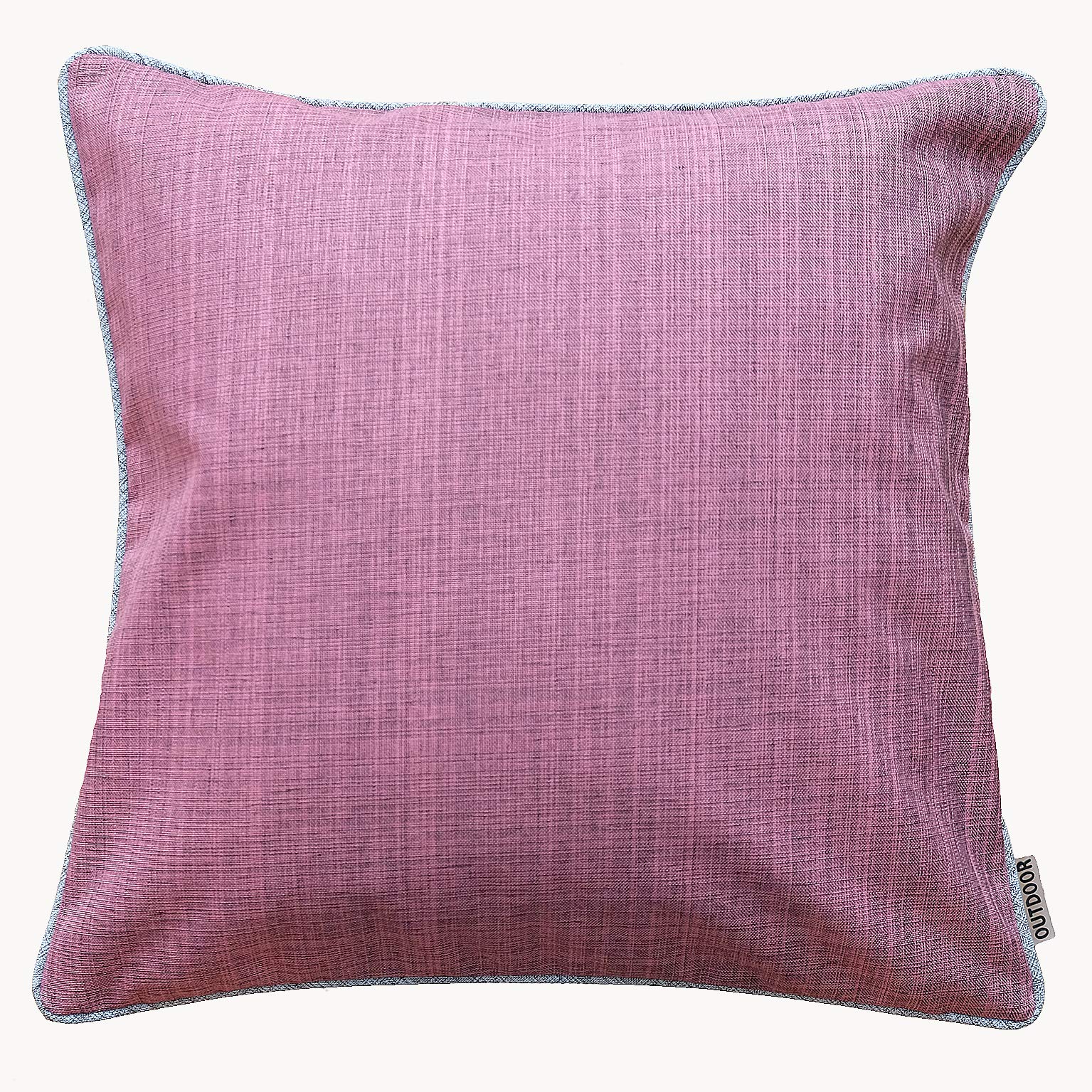 TextilDepot24 Outdoor Cushion Cover Weatherproof for Outdoor and Indoor Use (40 x 40 cm, Dusky Pink)