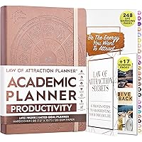 Law of Attraction Academic Planner 2023 - Deluxe July 2023-2024 Dated Weekly & Monthly Planner, Increase Productivity & Happi