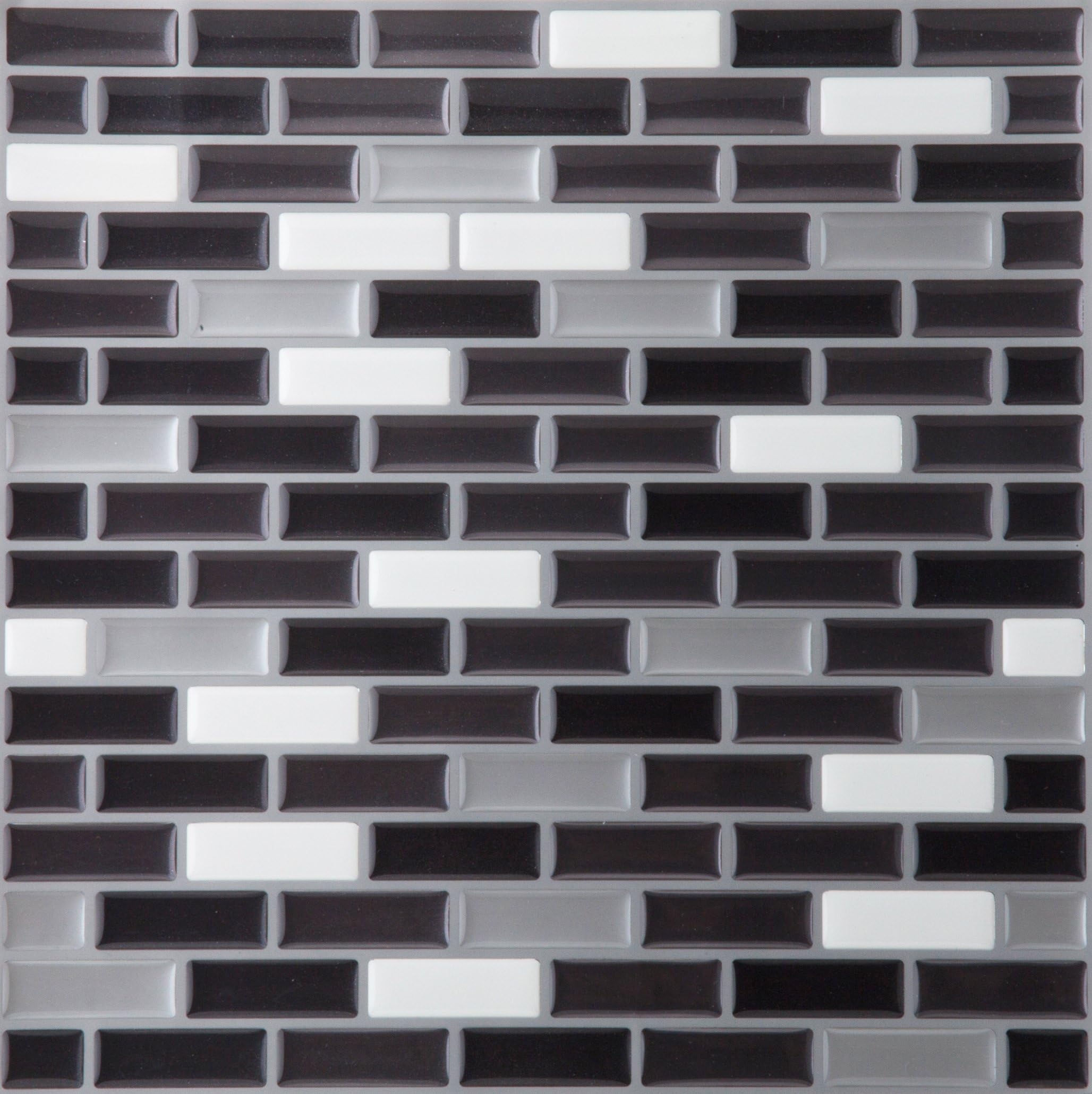 Achim Home Furnishings MGTSPCMT24 Metallic Mosaic Magic Gel Wall Tile, Spectrum, 1-Pack