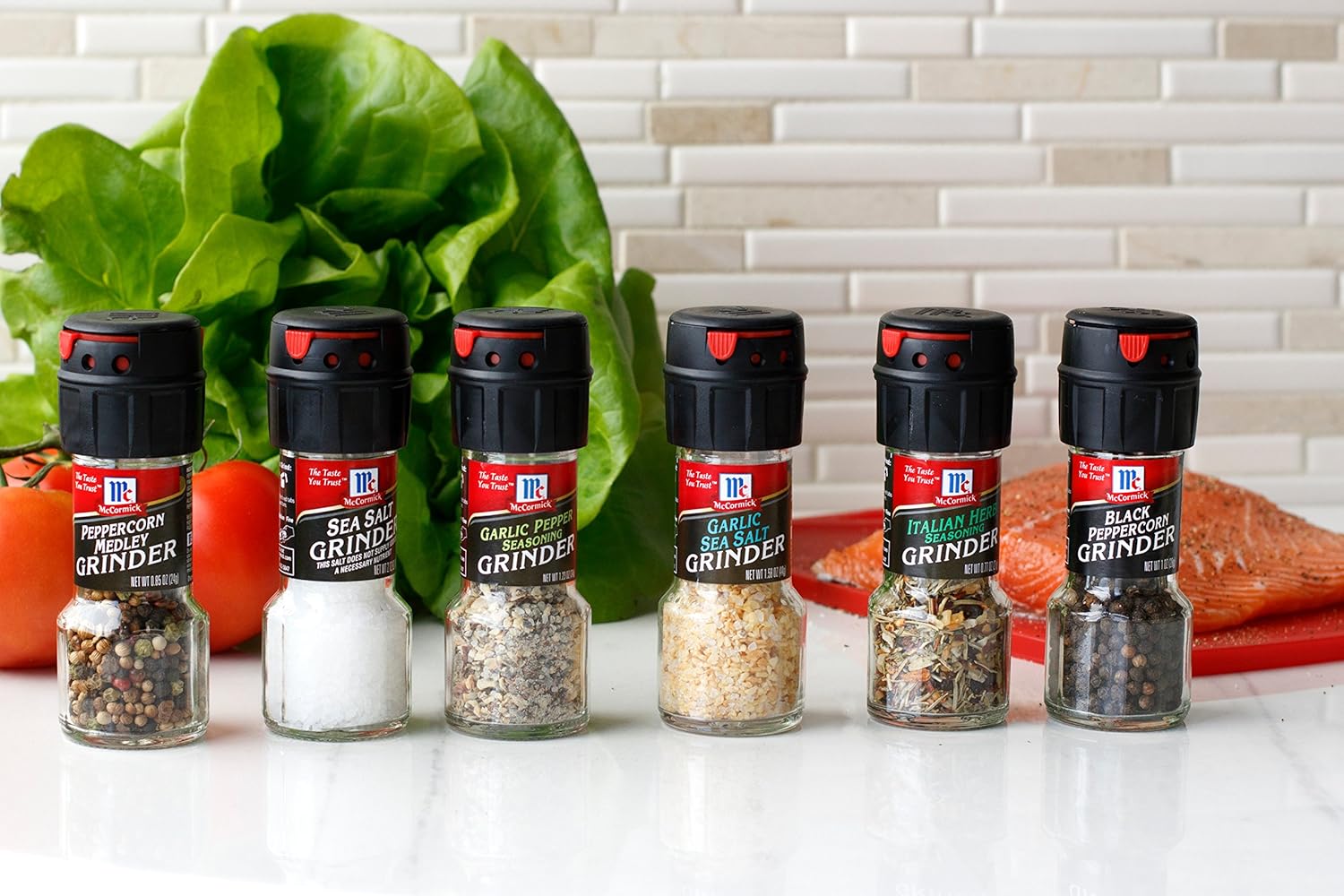 McCormick Garlic Seasoned Salt Grinder, 1.58 oz: Prime Pantry