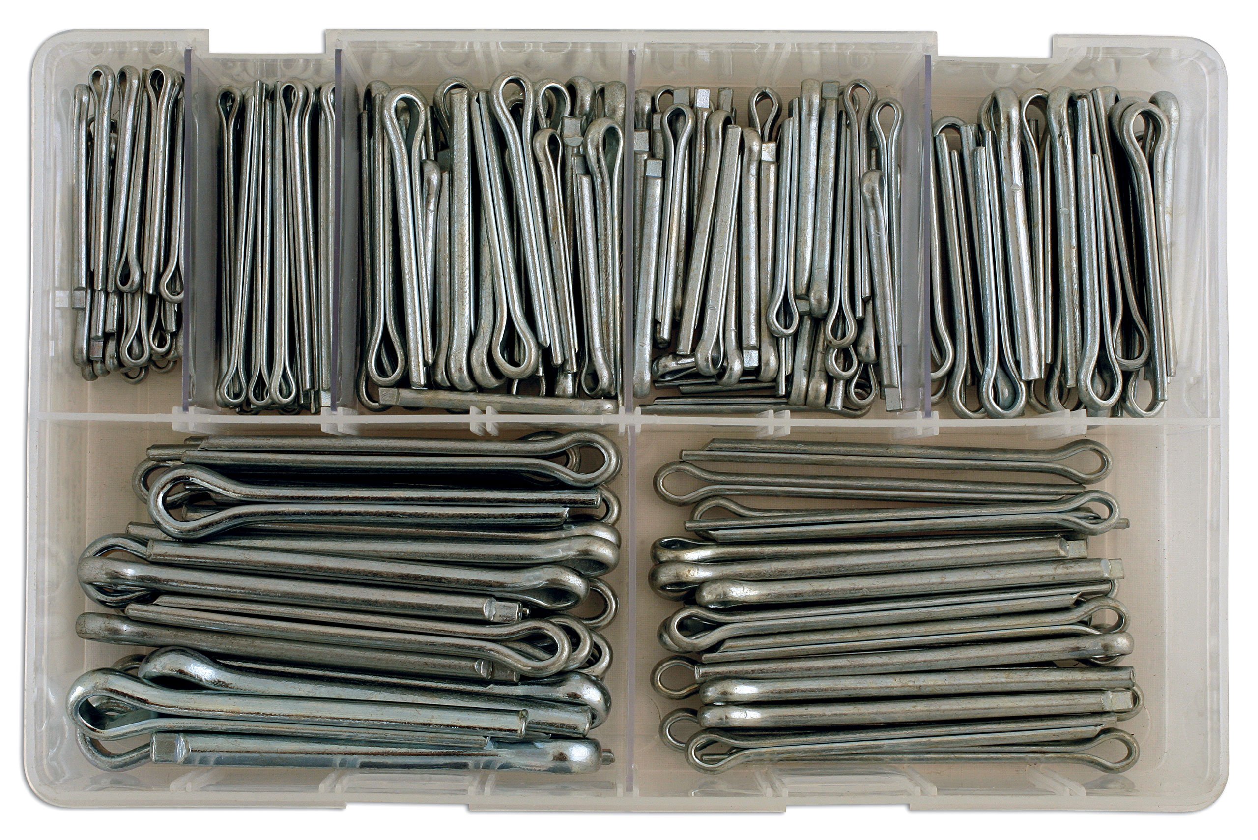Connect 31876 Assorted Split Pins-Large Sizes Box 220pc