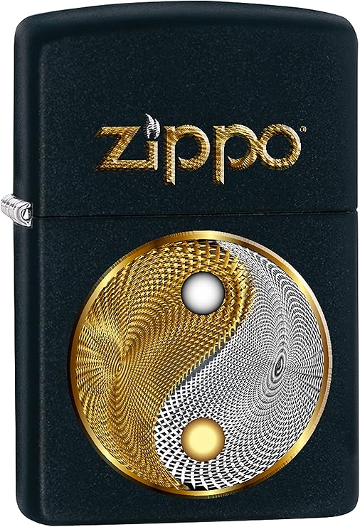 Zippo Lighter, Chrome, Black, One Size Amazon.co.uk Kitchen & Home