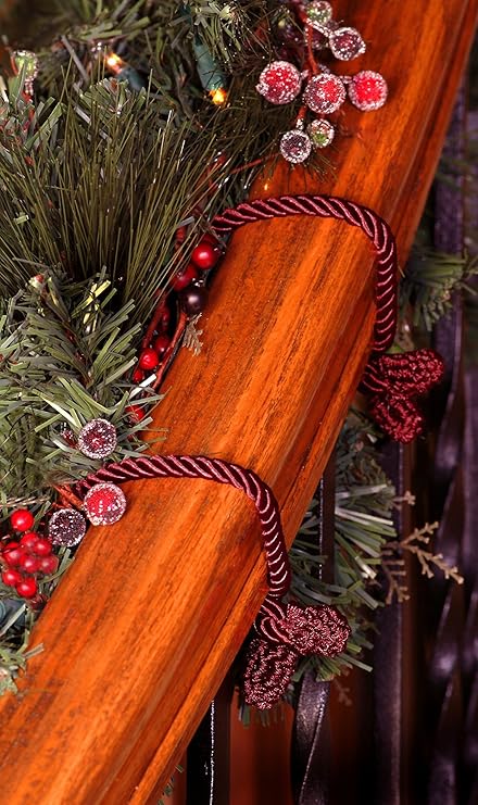 Decorative Garland Ties 6 Pack 20 Inch Burgundy Amazon Co