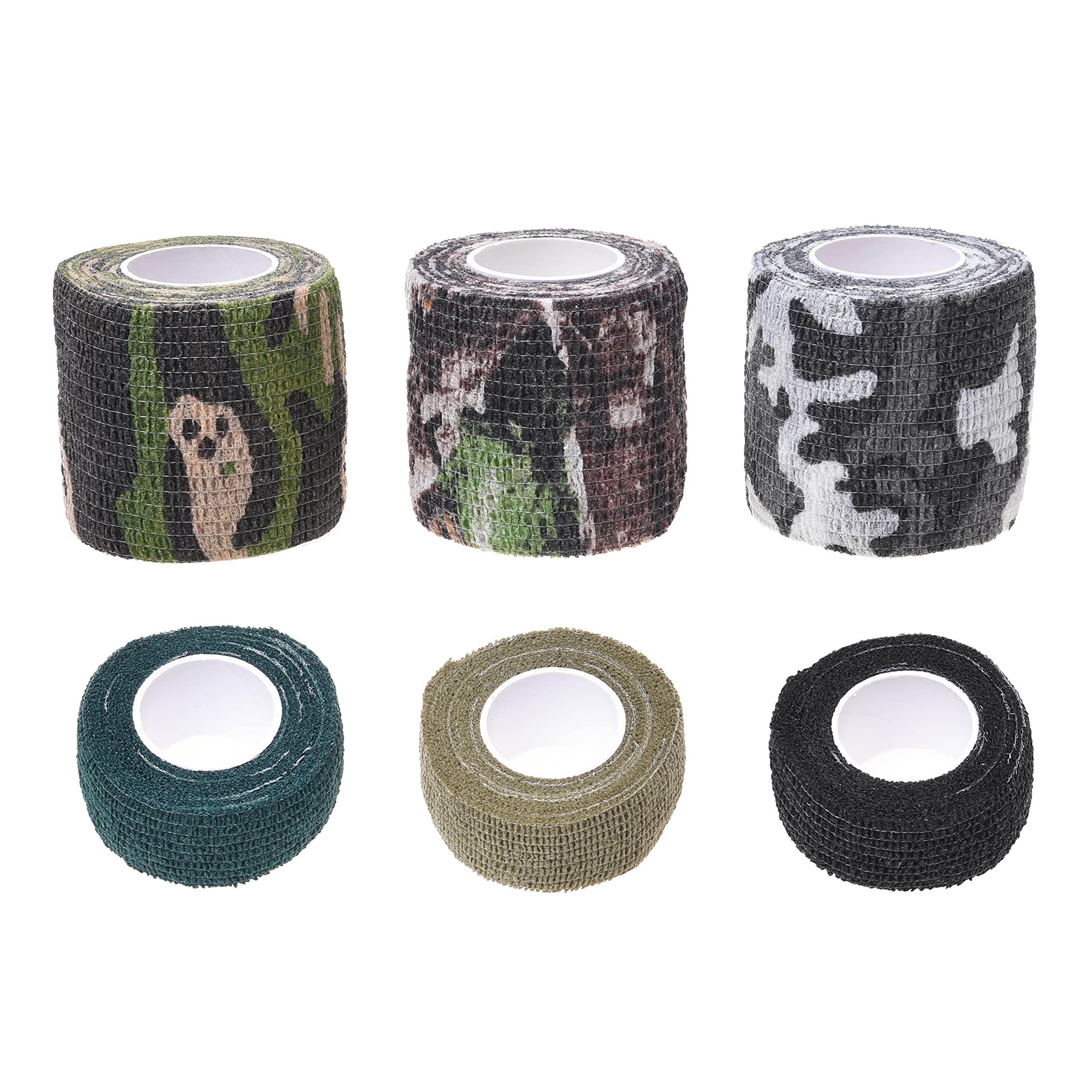 ECO-FUSED Self-Adhering Bandage - Injury Wrap Tape for Pets, Dogs, Cats, Horses - Pack of 6 - Dog Bandages for Legs - Prevent Licking - Does not Stick to Hair - Elastic, Water Repellent, Breathable
