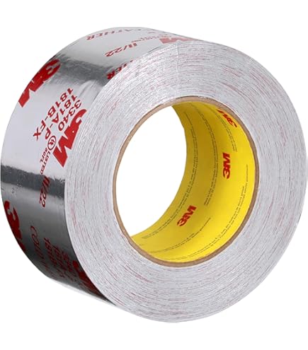 TRIXES Aluminium Foil Tape 40mm X 50m Self Adhesive Heat Reflecting