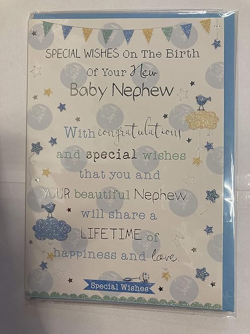 Special Wishes On The Birth of Your New Baby Nephew New Baby Boy Born