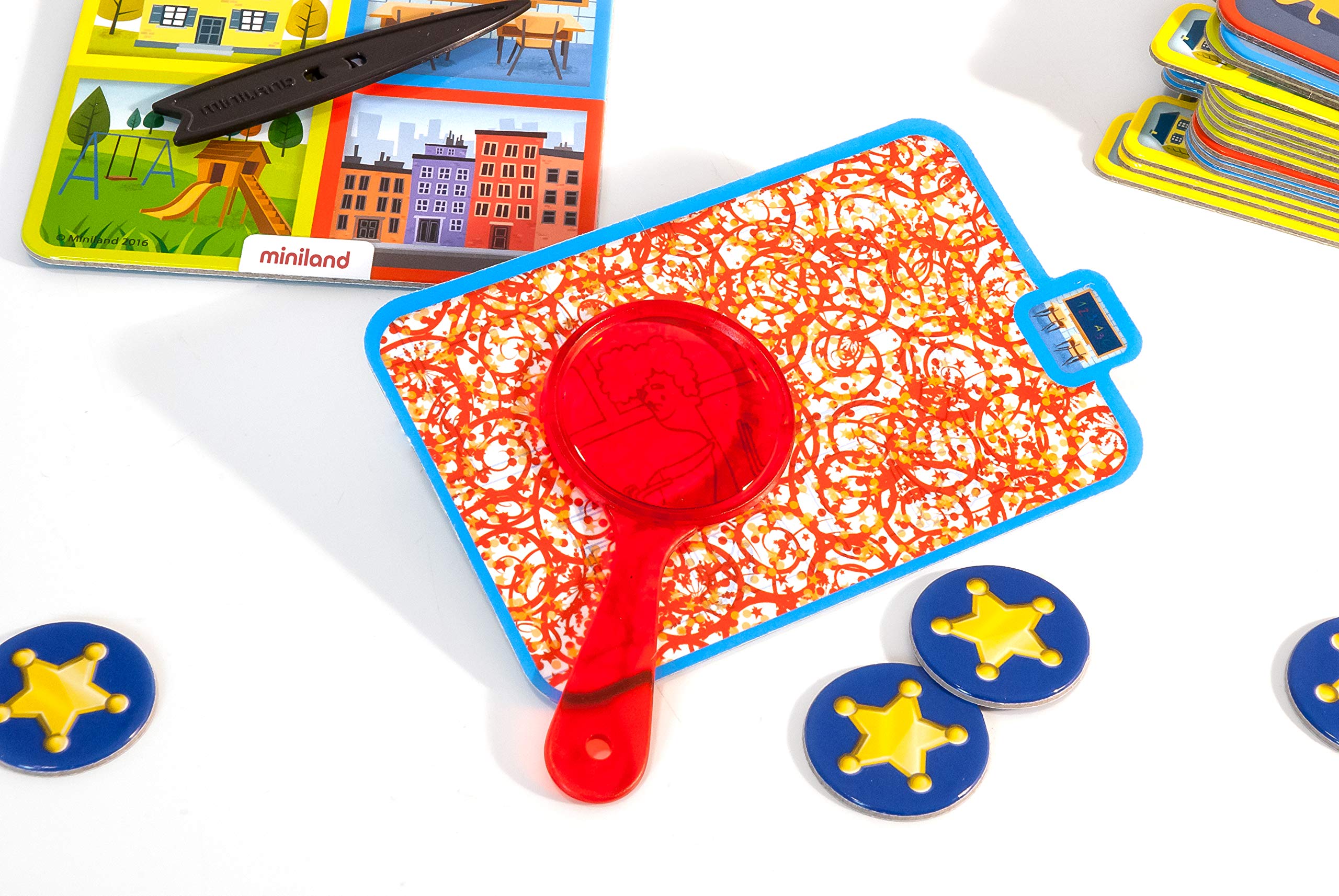 Miniland Emotions Detective - Learning, Playset for Kids, SEL, Mistery Game, Explore