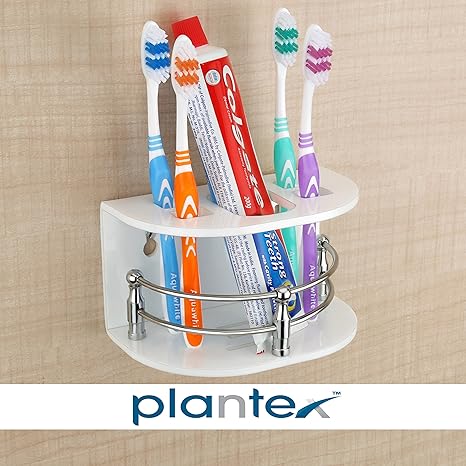 Plantex High Grade Tooth Brush Holder/Stand / Tumbler Holder for Bathroom/Bathroom Accessories for Home
