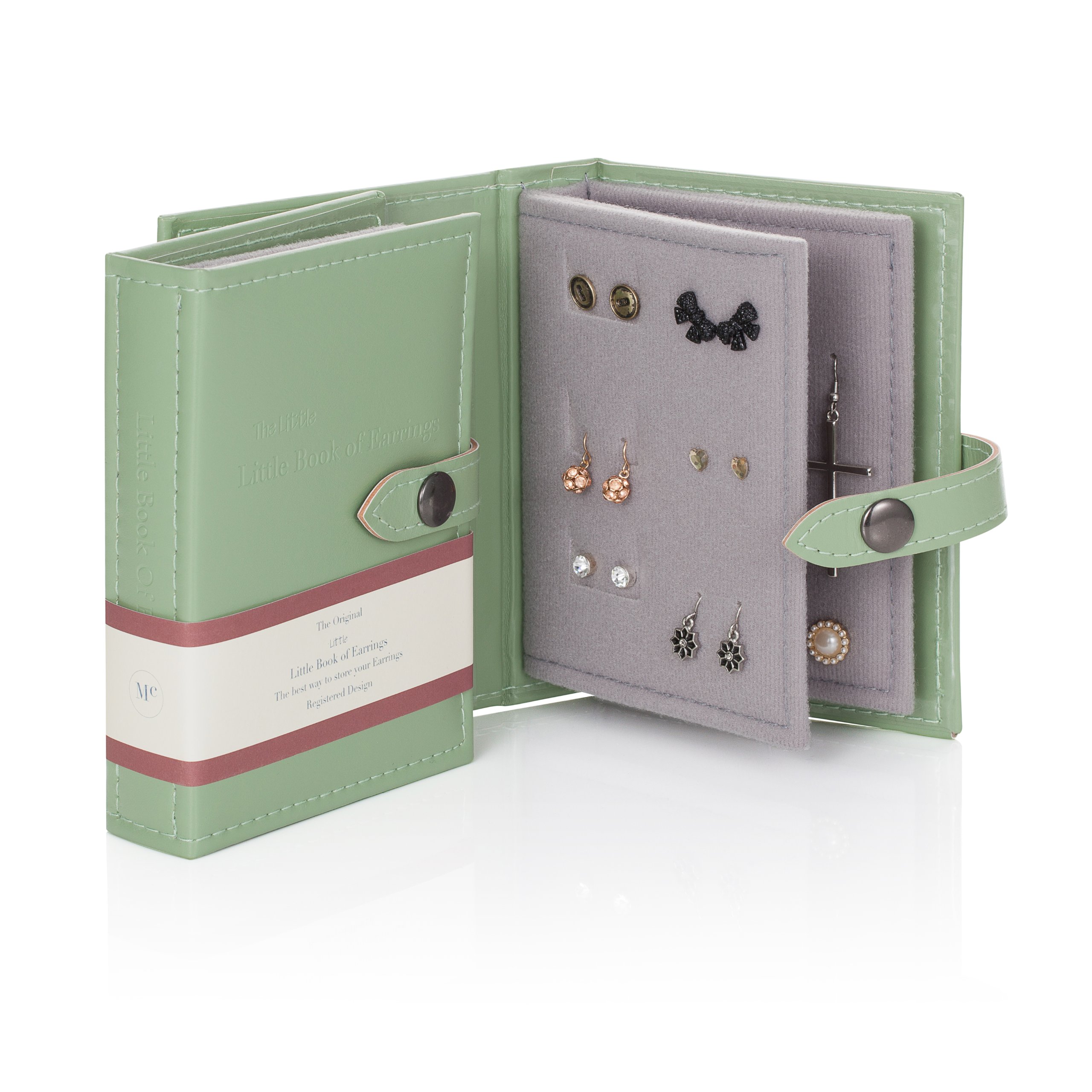 Small Size GREEN - Little Little Book of Earrings - A Small Book for Keeping Your Earrings Safe!
