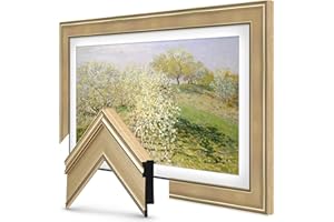 FRAME MY TV Champagne 55" Premiere Deco TV Frame - Compatible ONLY with Samsung The Frame TVs (Fits 2021-2025, LS03A, LS03B, LS03C, LS03D, LS03FA)