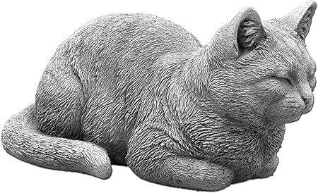 Gartendekoparadies De Massive Steinfigur Katze Raumdeko Gartendeko Aus Steinguss Frostfest Amazon De Garten
