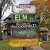 flinelife Horror Movie Street Signs,16X12, Elm Street Sign - Perfect For Horror Movie Lovers Gift