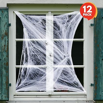 Amazon Com Artcreativity Spider Web Halloween Decorations Set