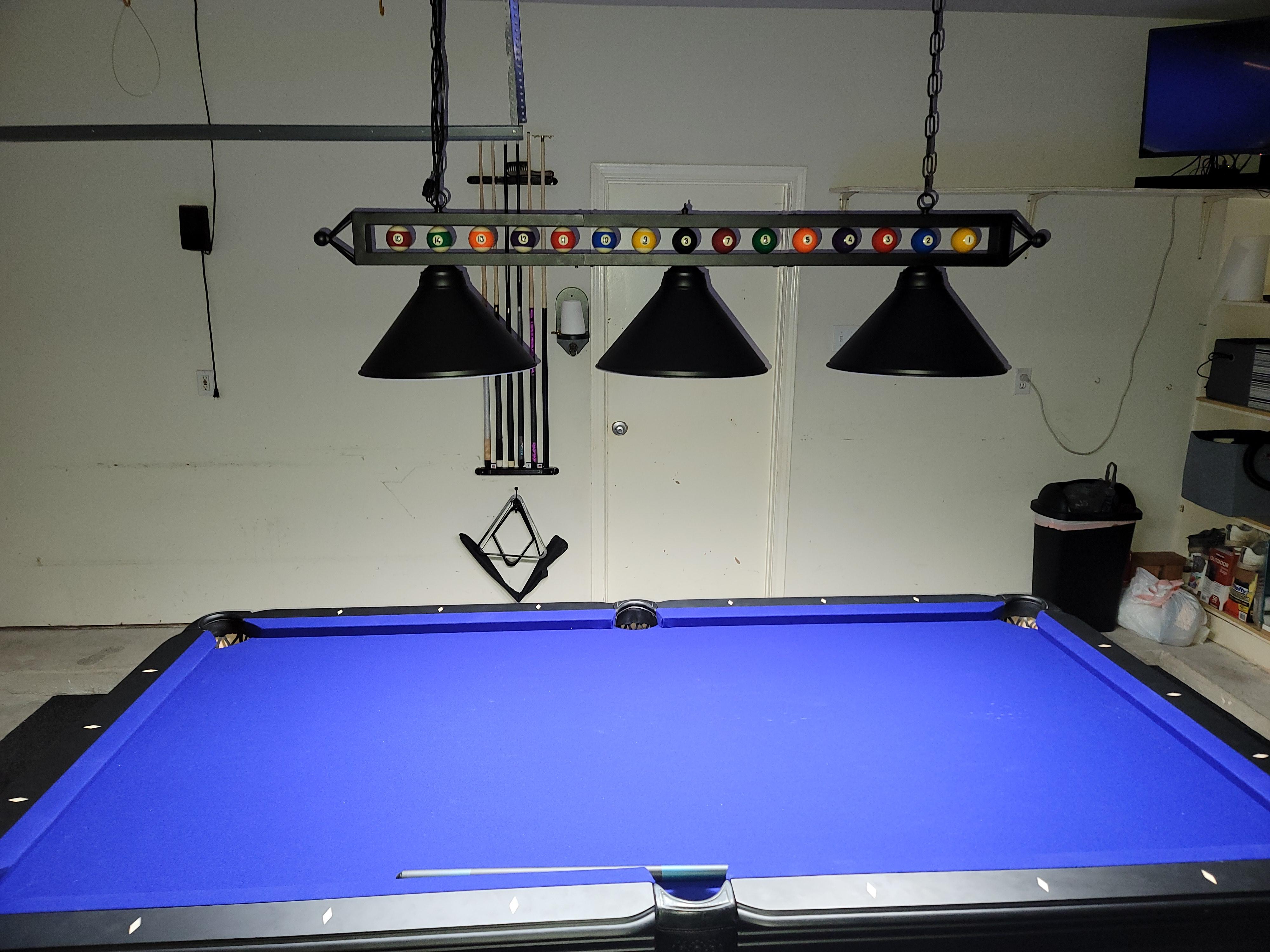 38/mo Finance Wellmet 59" Pool Table Light, 3 Lights Hanging Pool