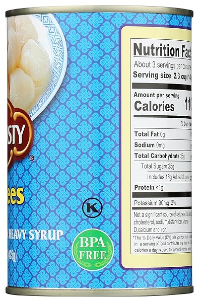 DYNASTY LYCHEES IN HEAVY SYRUP, 15 OZ