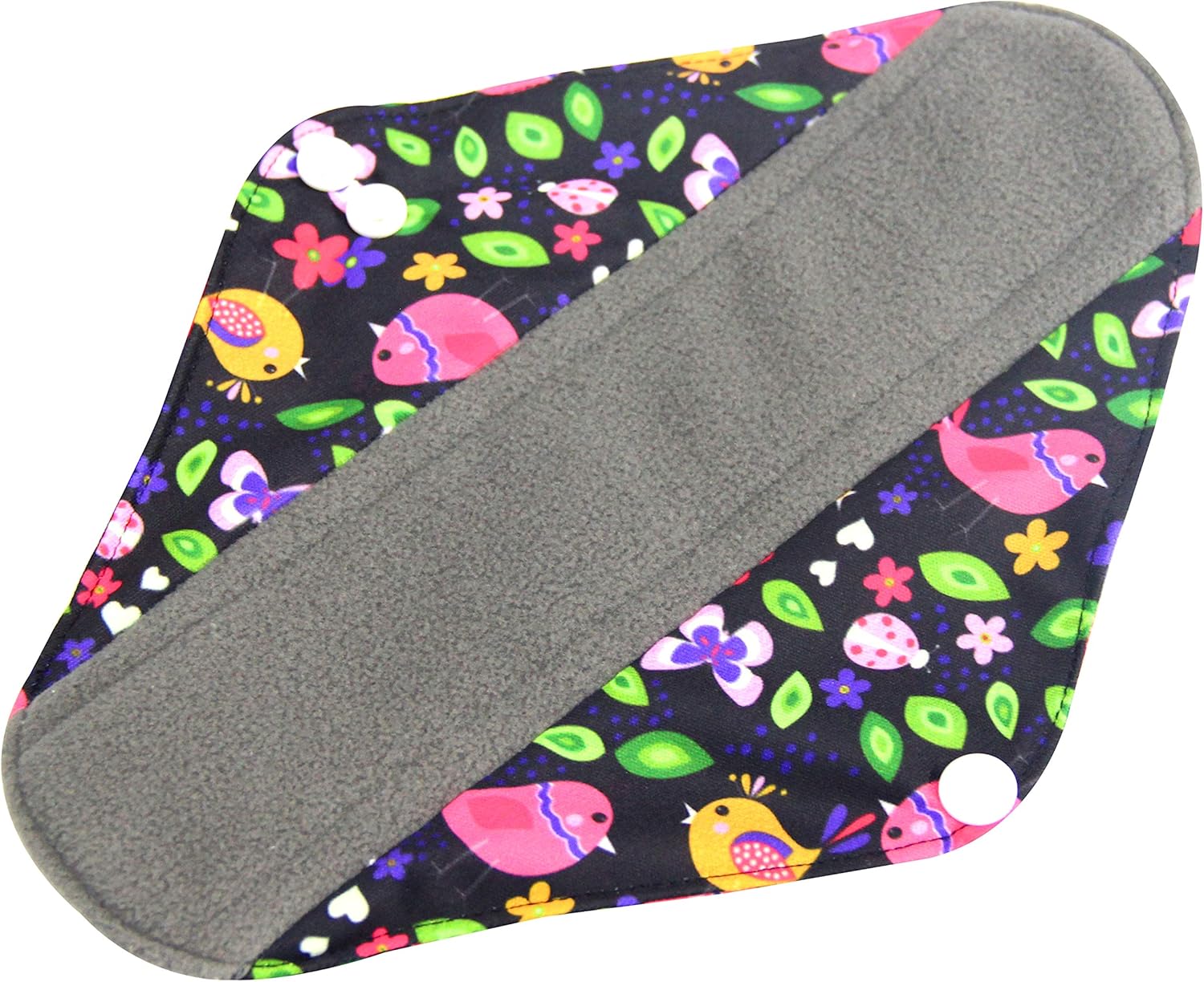 7pcs Set 1 pc Mini Wet Bag +6pcs Absorbent Reusable Sanitary Pads/Washable Bamboo Cloth Menstrual Pads (M,Feather): Health & Personal Care