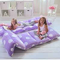 Butterfly Craze Girl's Floor Lounger Seats Cover and Pillow Cover Made of Super Soft, Luxurious Premium Plush Fabric - Perfect Reading and Watching TV Cushion - Great for SLEEPOVERS Slumber Parties