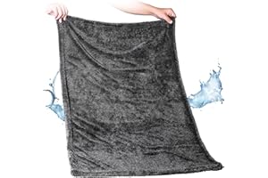 aokway Microfiber Car Drying Towel,Thickened and Absorbent Microfiber Towels, No Streaks, Scratch-Free, No Water Spots 24” x 36”（1 Pack）