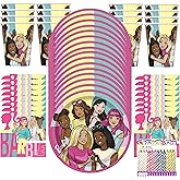 Barbie Party Supplies Pack for 16 Guests – Includes 9" Plates, Luncheon Napkins Cups & Birthday Candles – Barbie Birthday Decorations for Girls