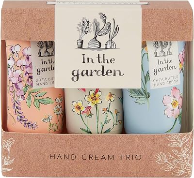 Heathcote & Ivory Hand Cream Trio 3x30ml Shea Butter Essential Oils Garden