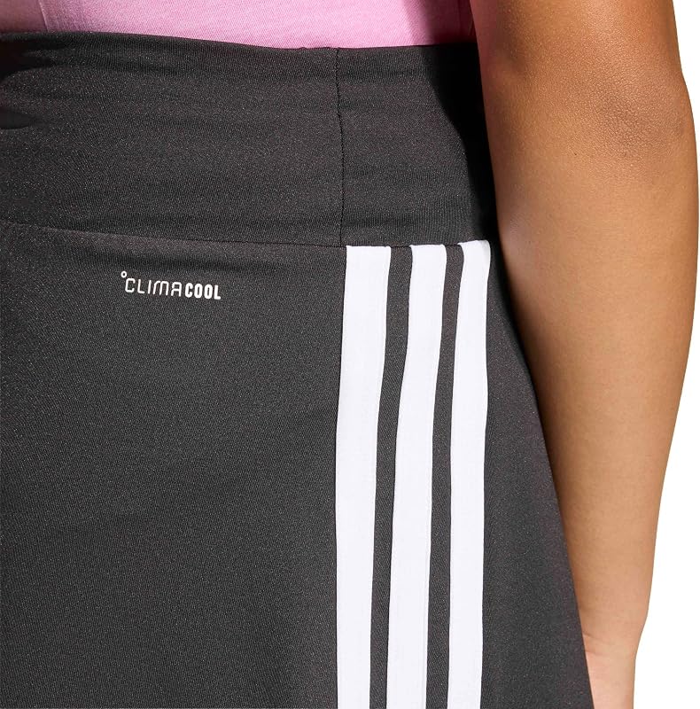 Fille Train Essentials 3-Stripes Skorts Dress, Black/White, 9-10 Years — photo 5 sur 7