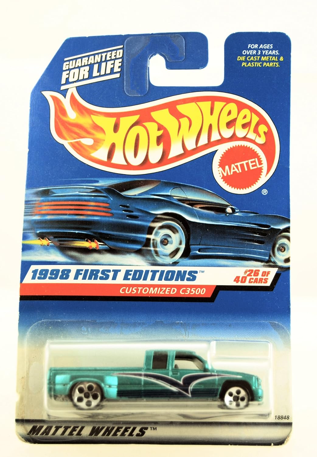Hot Wheels - 1998 First Editions - Customized C3500 - Chevy Pickup - Die  Cast - Green - #26 of 40 - Collector #663 - Limited Edition - Collectible  1:64 ...
