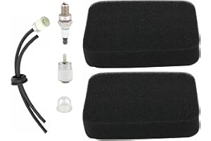 Annolai 150BT 502844401 Air Filter for Husq-varna 150BT 350BT Parts 150BF 350BF 560BFS 560BTS Red Max EBZ5100 EBZ650 Backpack Blower 150BT Tune Up Kit, Pack of 2