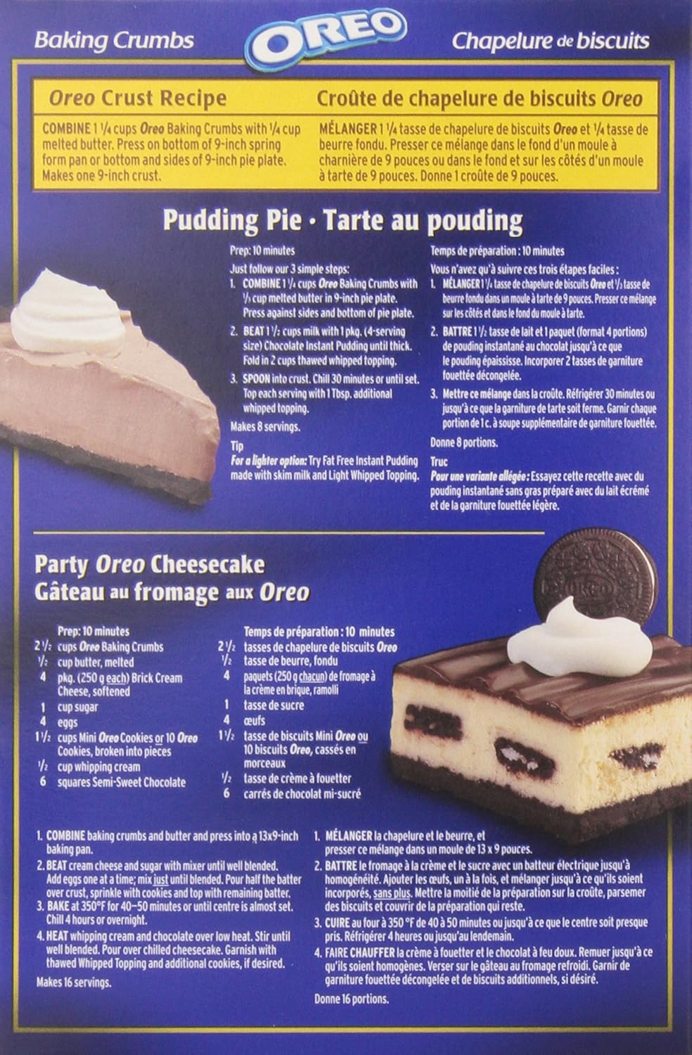 Amazon Com Oreo Baking Crumbs 400 Gram 14 10 Ounces Imported From Canada Grocery Gourmet Food