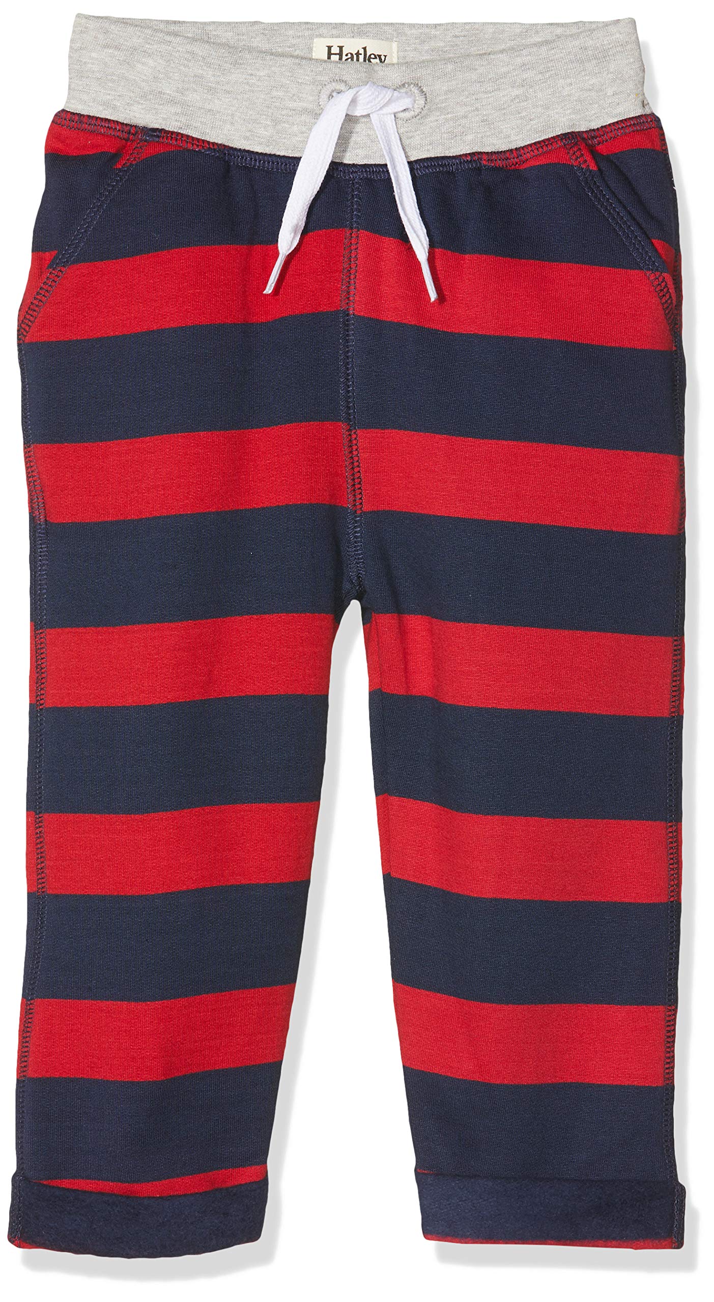 Hatley Baby Boys' Joggers Track Bottoms, Blue (Crimson Stripe 400), 4 Years (Size:4T)